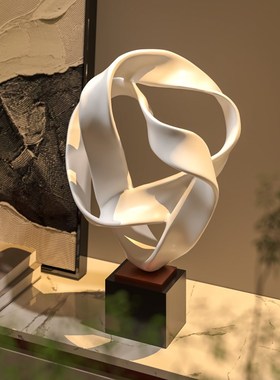 现代几何雕塑艺术抽象艺术品客厅酒店样板房装饰品办公室