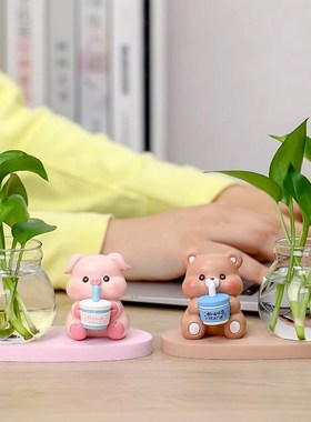 莫生气治愈办公室电脑装饰情绪稳定解压爱工位小摆设女