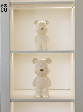 孤品买1送1ideaco轻奢摆件客厅桌面摆设家居酒柜玄关暴力熊装饰品