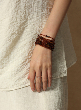 串珠长款项链女choker颈链2025新款小众高级感锁骨链叠戴挂脖配饰