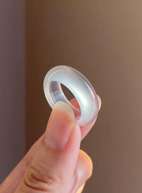 「月色朦胧」清冷感冰透感闪钻戒指简约高颜值温柔气质指环女精致