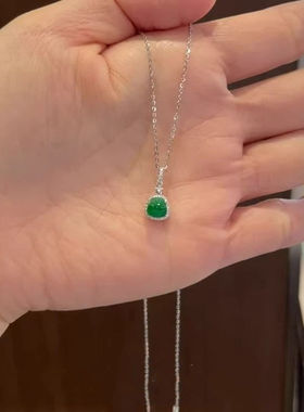 「青琅寿禄」新中式祖母绿葫芦吊坠项链国风精致高级感新年锁骨链