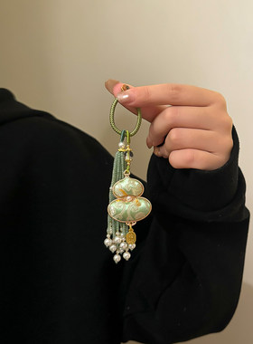 宋锦新中式葫芦流苏包挂件