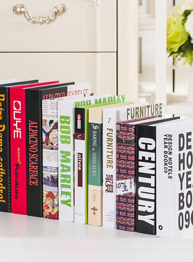 复古仿真书假书道具书样板房咖啡厅书柜客厅装饰书书壳装饰品