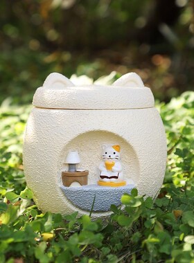宠物灰骨盒爱宠沉睡罐猫咪狗狗容器盒树脂创意宠物纪念用品安乐罐