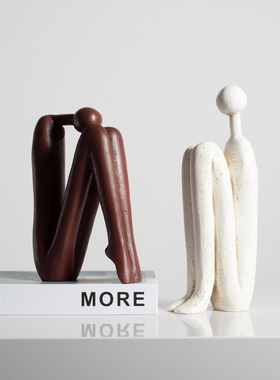 现代圆头火柴 客厅玄关装饰品样板间书柜酒柜 软装