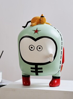 潮玩小怪兽树脂现代儿童房爱物雕塑装饰品工艺品