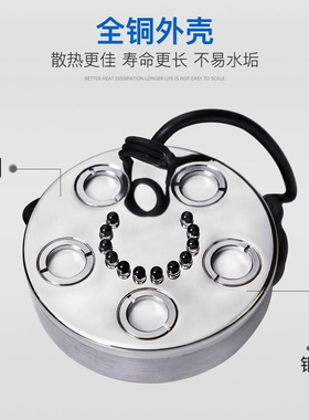 雾化器造雾景观鱼缸雾化头水池喷雾三头五头鱼池彩灯圆形水雾器