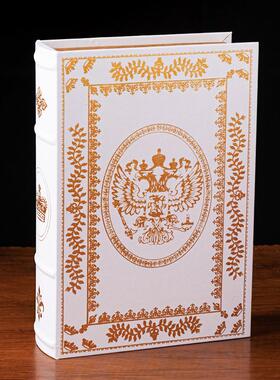 复古假书收纳盒礼品盒仿真书广告电影摄影道具书模型木书盒子摆件