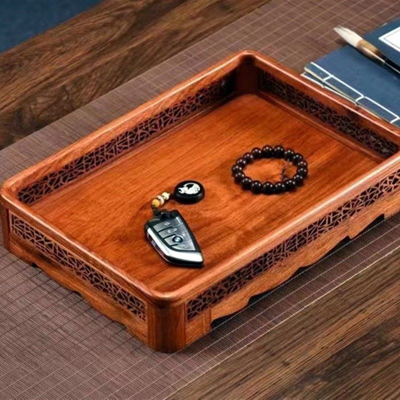 红木托盘瓜果盒实木果盘长方形干泡茶盘香盘都承盘梨木古典,淘宝优惠券,粉丝福利购,淘宝优惠卷