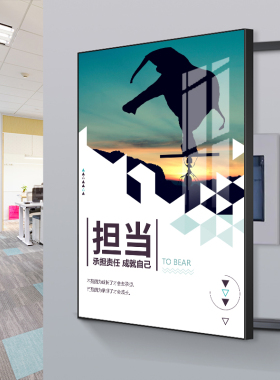 公司电表箱装饰画办公室励志挂画厂房配电箱遮挡箱消火防栓墙壁画