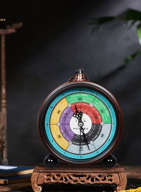 子午流注钟表十二时辰院养生中医小时经络诊所静音文创闹钟