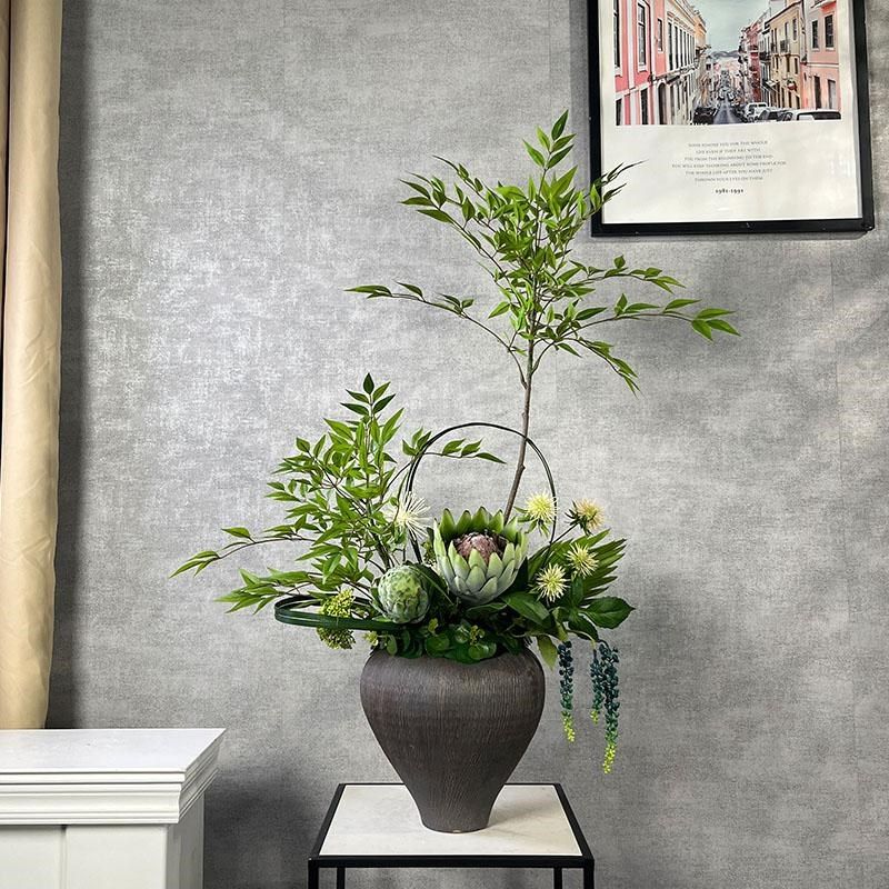 仿真南天竹束客厅玄关摆设假诧寂风艺电视柜大型插装,淘宝优惠券,粉丝福利购,淘宝优惠卷