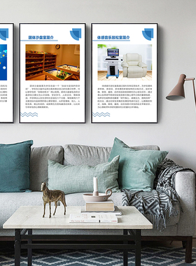学校心理咨询室布置沙盘室简介心理知识挂图辅导室挂画