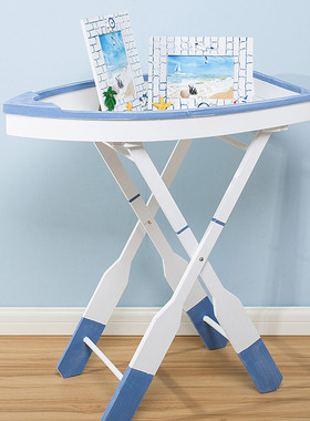 地中海风格装饰船桌客厅茶几边几电话桌书报桌儿童房装饰活动