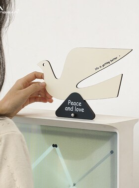 NORI和平鸽摆件现代家居客厅玄关桌面装饰品创意摆件