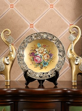 欧式大象摆件招财象乔迁新居礼品客厅玄关酒柜装饰品开业结婚礼品