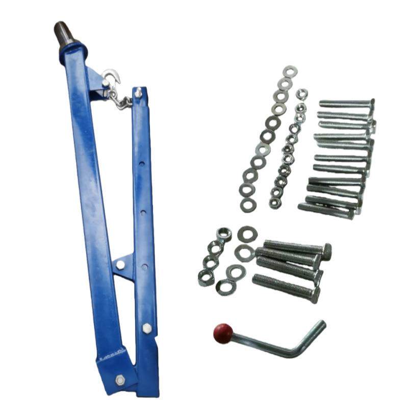 跨境蓝色伸缩款吊机起重吊运折叠小吊机便携式吊架0.5T液压小吊机,淘宝优惠券,粉丝福利购,淘宝优惠卷