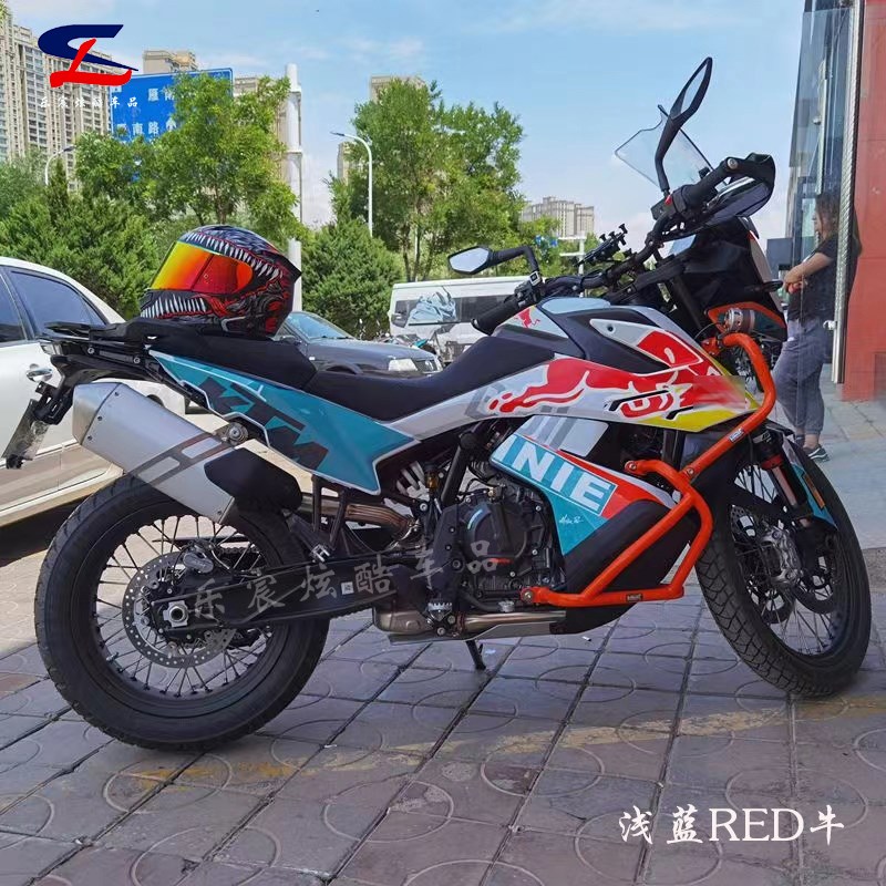 定制KTM 790ADV版画贴纸贴花摩托车改装全车贴膜版花车身贴画拉花 - 图1