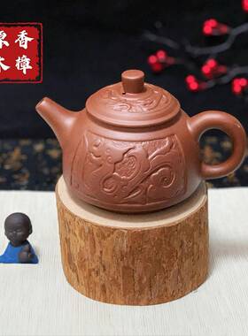 香樟木小木桩墩子手办底座摆件原木花盆木墩树桩造景桌面装饰实木