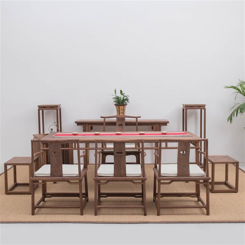 新老榆木茶桌椅功夫茶台实木桌子桃茶桌子,淘宝优惠券,粉丝福利购,淘宝优惠卷