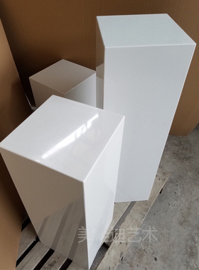 造纯白石材底座  雕塑饰品搭配摆台 酒店家居装饰基座