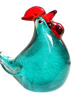 创意琉璃十二生肖动物装饰品客厅茶几书房摆设手工艺术工艺品