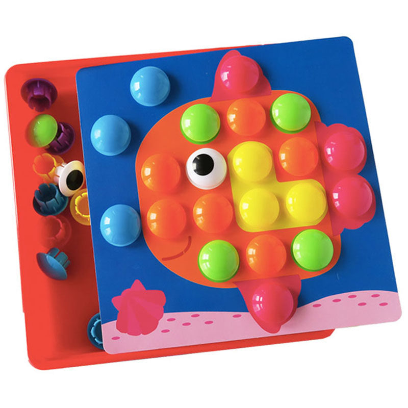 蘑菇插钉拼插板拼图拼男孩女孩岁两三周岁早教益智儿童,淘宝优惠券,粉丝福利购,淘宝优惠卷