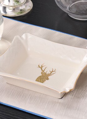 欧式陶瓷烟灰缸潮流客厅烟缸大号茶几新