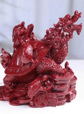 朱砂紫金砂摆件龙龟摆件客厅居家饰品工艺品母子龟保平安九九归一