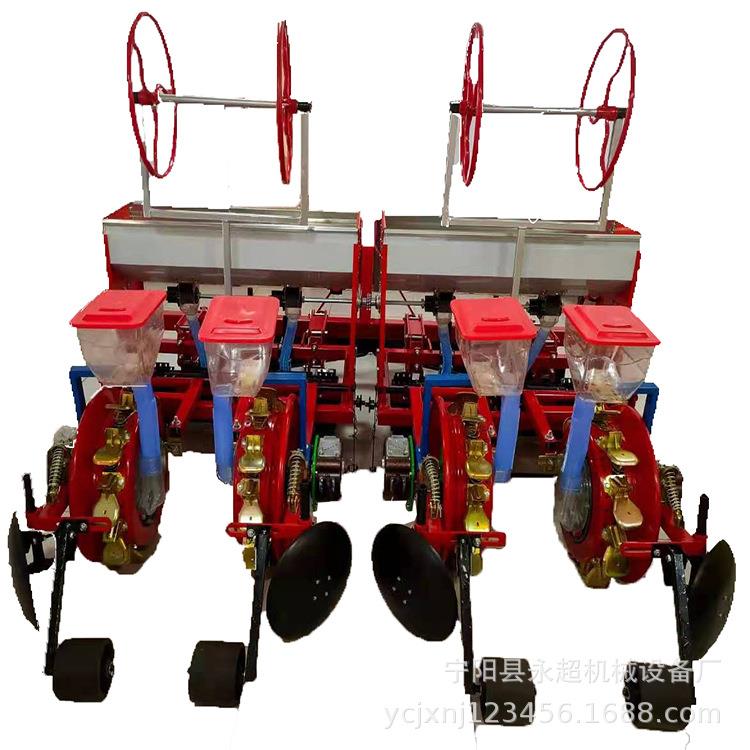 玉米大豆膜上播种机换盘可播花生谷物油葵四轮拖拉机带铺膜精播机 - 图0