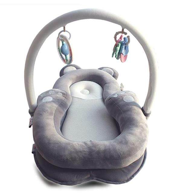 便携式新生儿婴儿床时间垫摇铃玩具婴儿平头枕头0-12个月,淘宝优惠券,粉丝福利购,淘宝优惠卷