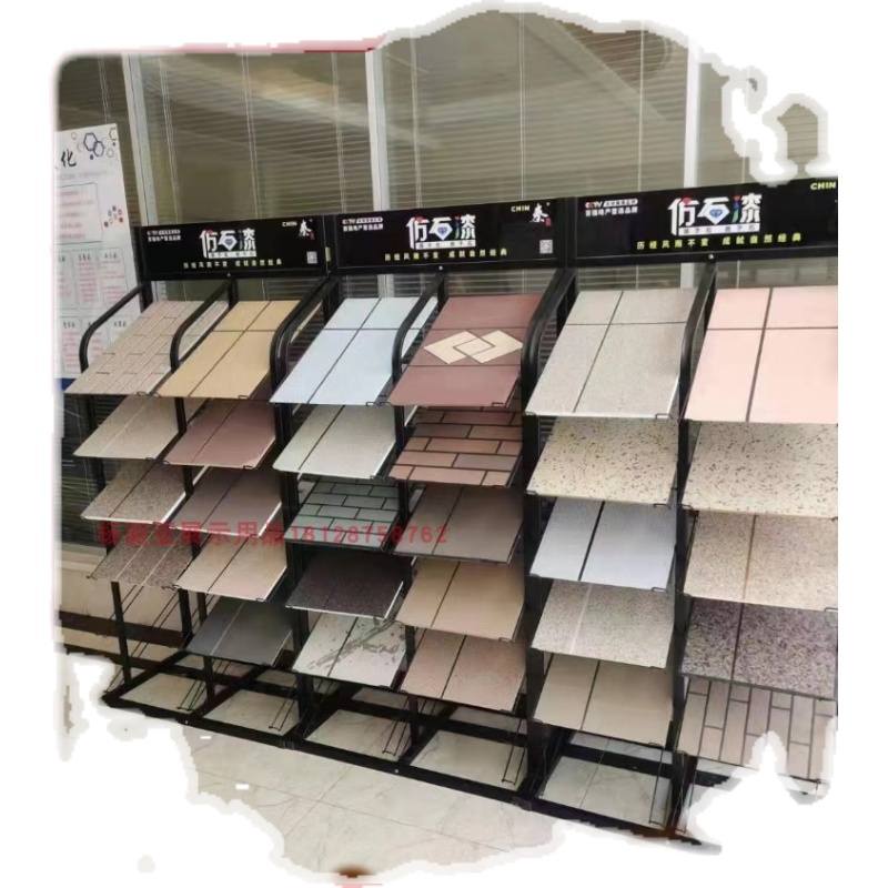 *涂料展示架 艺术漆样板展架硅藻泥色板卡多功能展示样架 - 图3