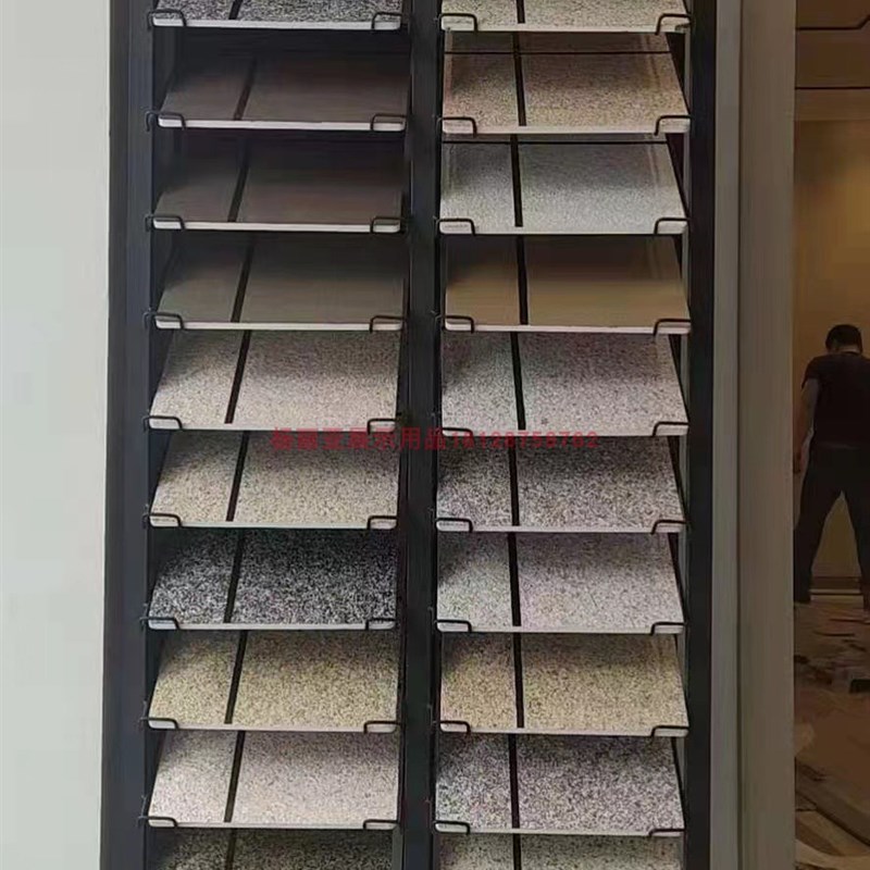 *涂料展示架 艺术漆样板展架硅藻泥色板卡多功能展示样架 - 图2