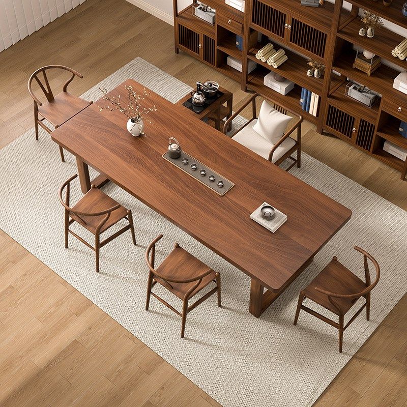 南美胡桃木茶桌新高级泡茶桌椅家用茶台现代阳台茶几,淘宝优惠券,粉丝福利购,淘宝优惠卷