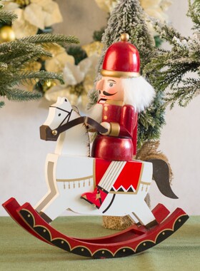 欧式胡桃夹子摇马士兵木偶家居装饰工艺品客厅酒柜电视柜摆设