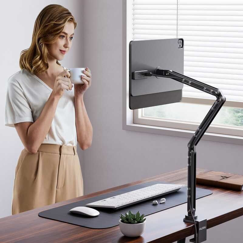 新款ido寸平板磁吸触点充电支架桌面悬臂调节角度支撑架,淘宝优惠券,粉丝福利购,淘宝优惠卷