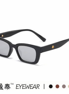 2022新款gm墨镜jennie1996同款太阳镜kuk小方框时尚猫眼太阳眼镜