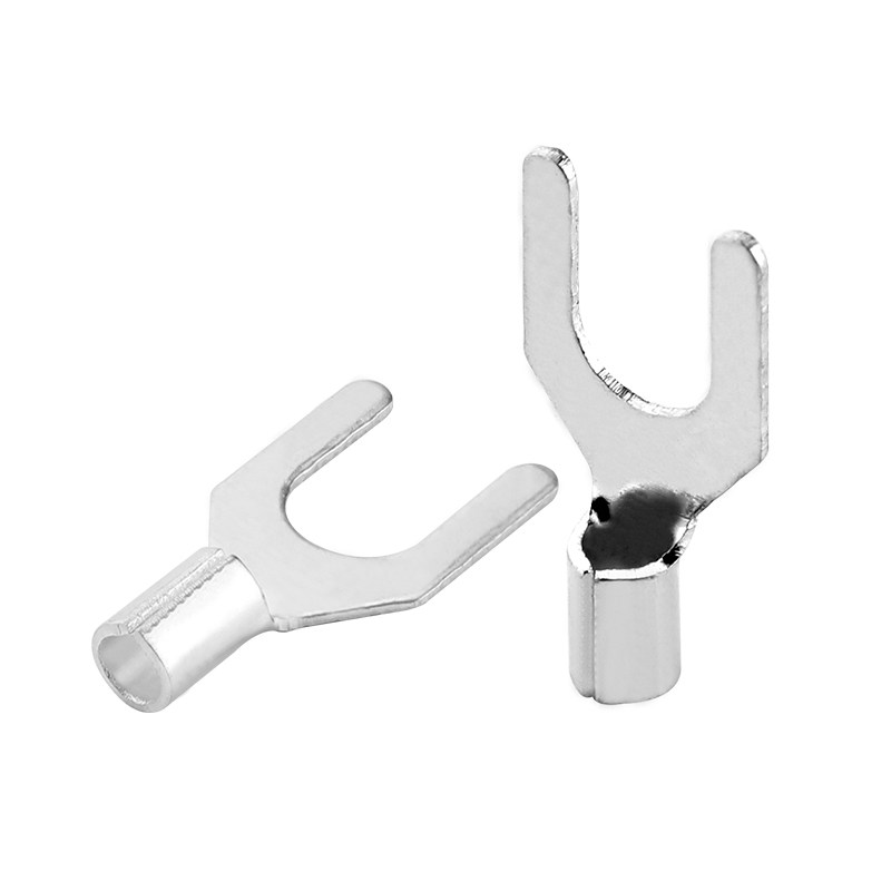 U 冷压接线端子U型形叉形裸端头铜线鼻子镀银接线耳 只,淘宝优惠券,粉丝福利购,淘宝优惠卷