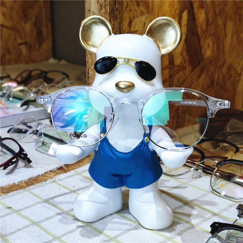 可爱动物眼镜展示架办公桌家用摆件橱窗儿童眼镜陈列装饰道具搁架 - 图2