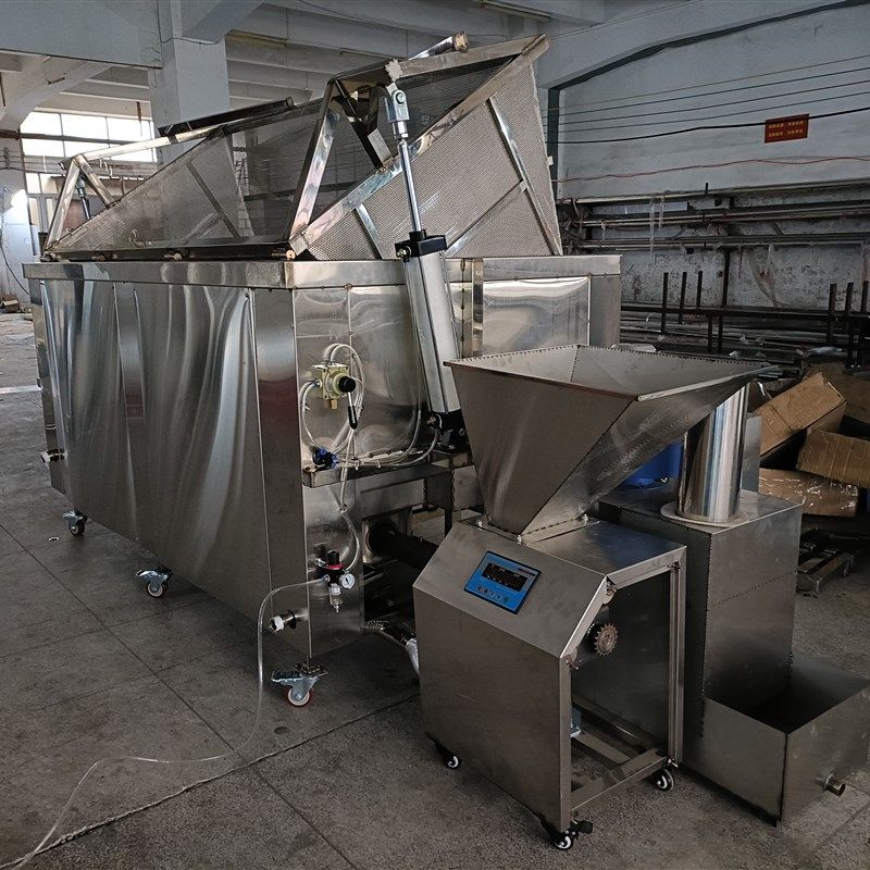 生物质颗粒油炸锅颗粒款自动出料油炸炉食品厂颗粒方形商用油炸机,淘宝优惠券,粉丝福利购,淘宝优惠卷