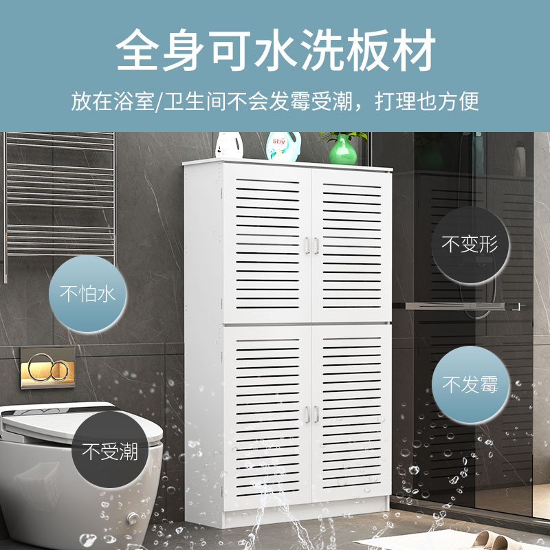 地暖分水器遮挡柜落地管道罩卫生间地热水表门装饰遮丑定制柜子 - 图2