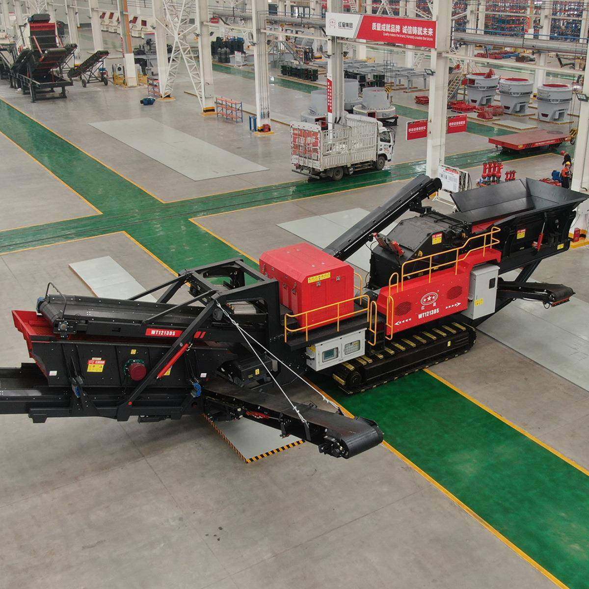 移动式粉碎机碎石机磕石机轮胎移动破碎机履带移动破碎机油电两用,淘宝优惠券,粉丝福利购,淘宝优惠卷