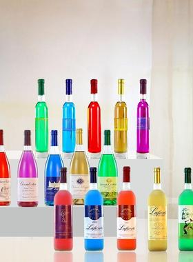 样板房酒吧模拟红酒装饰酒柜饰品外国红酒饰品玻璃酒瓶道具装饰套