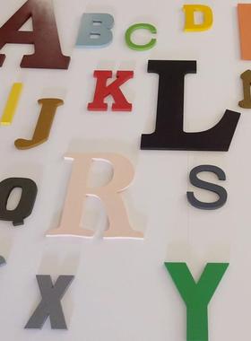 立体字加厚木制字母摆件婚礼道具广告字定做木质创意26个英文数字