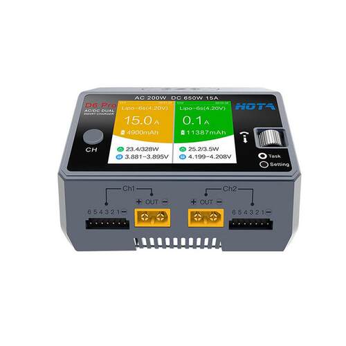 HOTA D6 PRO智能平衡充电器航模锂电池穿越机车模船模中英文650W - 图3