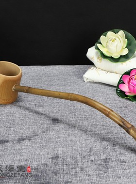 永泽堂太子佛专用勺浴佛勺子 九龙浴佛盆配用勺竹勺竹瓢佛具摆件