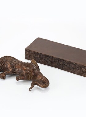 古铜官 镇水兽铜工艺品龙王蚣蝮麒麟客厅装饰玄关吸水兽家居