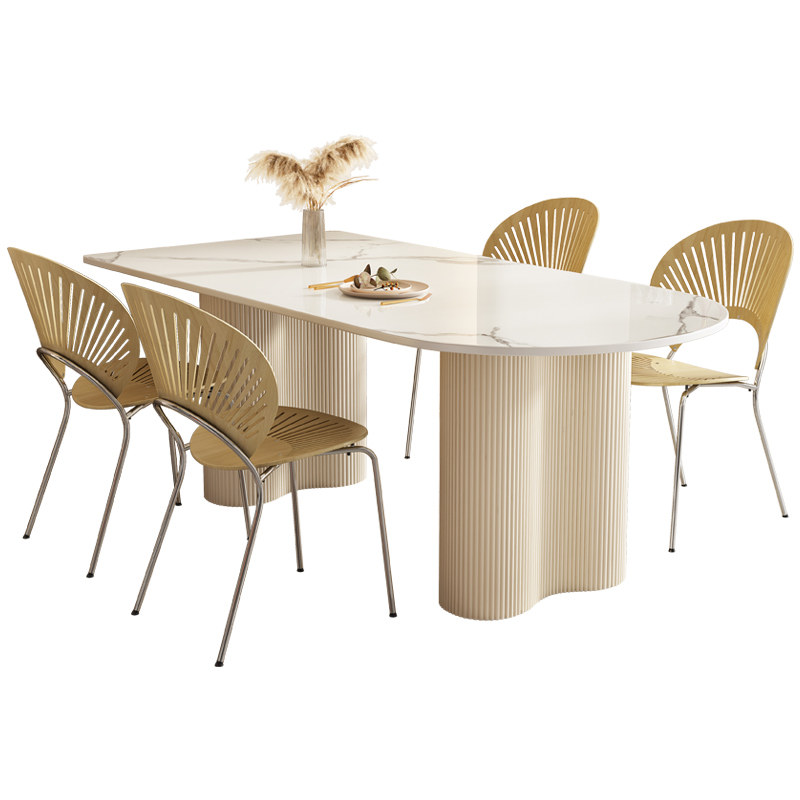 法式奶油风岩板餐桌椅子半岛台饭桌小户型家用新款西餐桌,淘宝优惠券,粉丝福利购,淘宝优惠卷