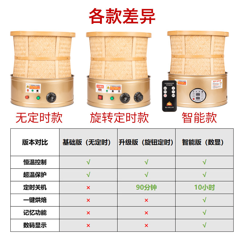 电烘焙笼茶叶提香烘焙机家用小型智能烘干机食品醒茶炭香烤茶器,淘宝优惠券,粉丝福利购,淘宝优惠卷